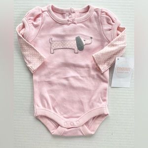 Up to 7 lbs onesie Gymboree 0-3 months New girls puppy doggy